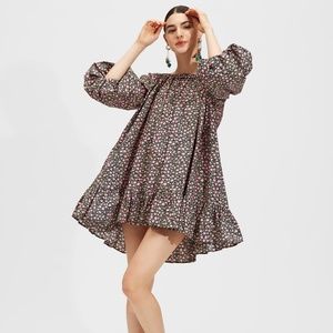 La DoubleJ 'Paloma' Mini Dress in Daisy Cotton Poplin